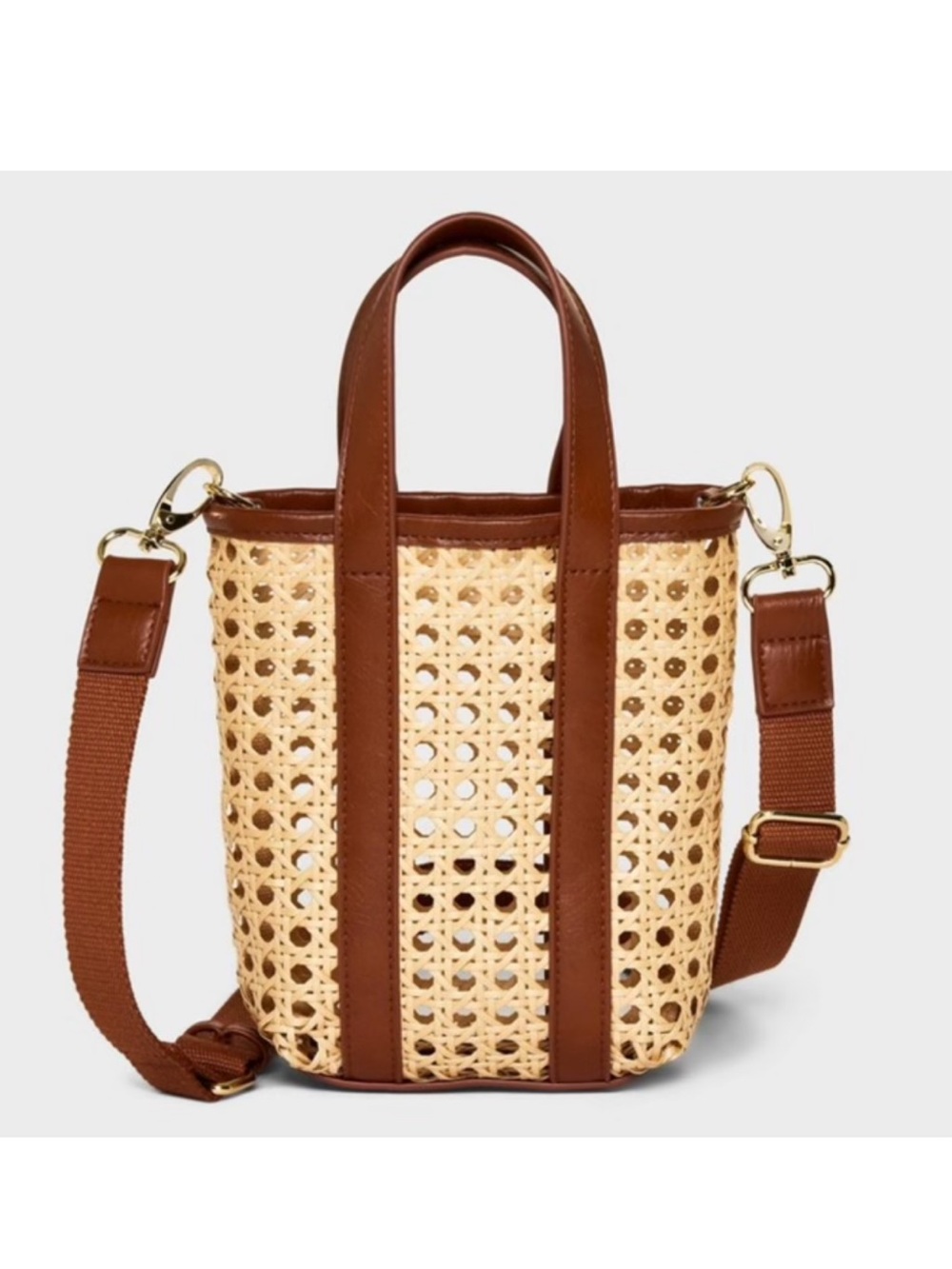 Universal Thread Caning Mini Tote w Removable/Adjustable Strap